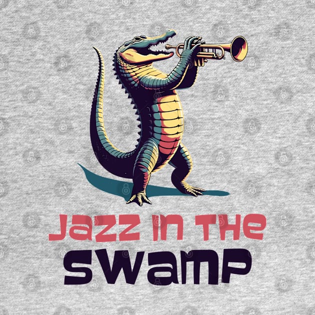 Jazz in the Swamp, alligator by Art_Boys